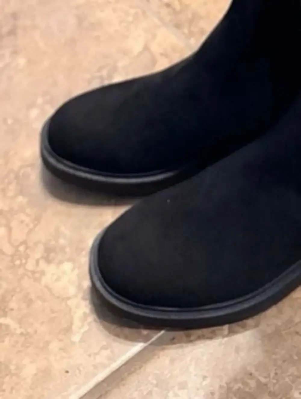 SM New York Lala Black Over-The-Knee Stretch Boots